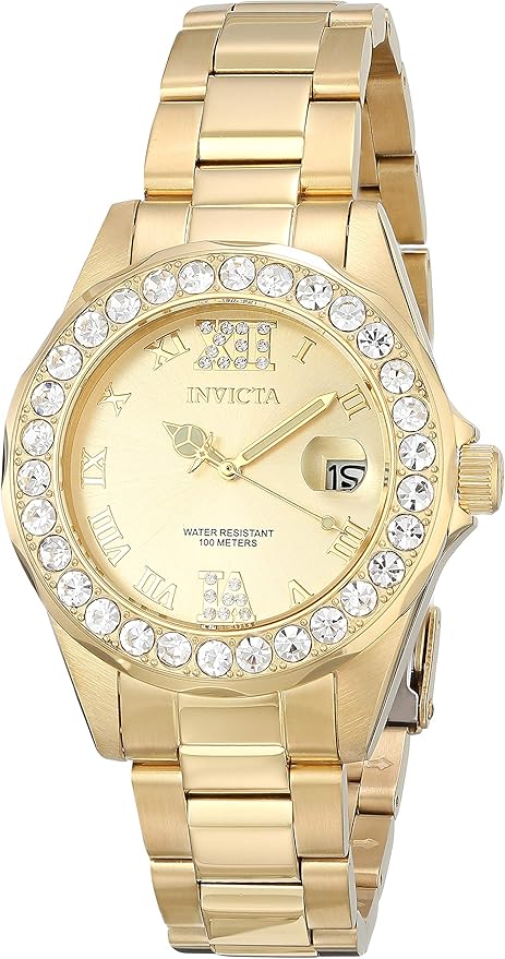 reloj invicta mujer dorado