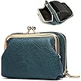 veniee 2 in 1 Change Purse Wallet,Credit Card Holder with Cion Purse,Cute Pouch for Gril with Blocking Case, Zipper Clasp