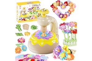 LC eterna DIY Flower Bouquet Craft Kit, Arts and Crafts for Kids Ages 3-8, Flower-Making Activity Educational Toy Set, Christmas Birthday Gift for 3 4 5 6 7 8 9 10 Year Old Girls Boys
