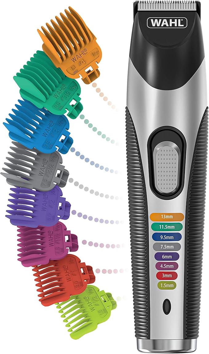 Wahl Colour Stubble and Beard Trimmer, Innovative Colour Coded Guide