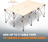 BORA Centipede 1.2m x 1.8m x 0.75m Portable Work Stand 30in CK12S view 7