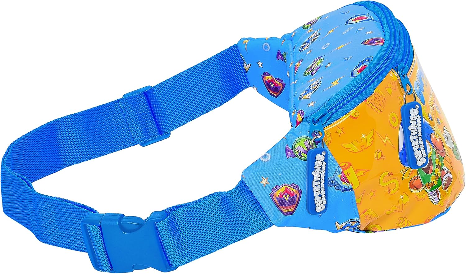 SAFTA Unisex-Children M446 Waist Bag with Outer Pocket, Blue/Multicoloured, 230x90x120 mm - Image 5