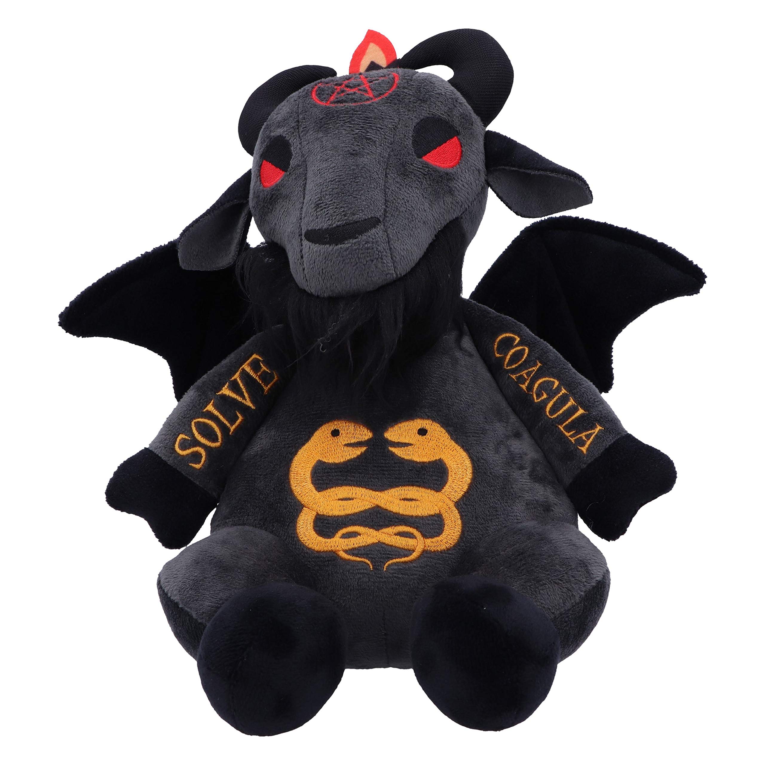 Nemesis Now Fluffy Fiends Baphomet Cuddly Plush Toy 22cm, Black