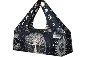 BAGYG Yoga Mat Bag - Large Yoga Bag with Yoga Mat Strap, Zipper and Pockets - Yoga Bags and Carriers Fits All Your Stuff - Personalized Yoga Mat Bags for Women Fits Most Size Mats