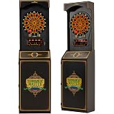 Arachnid Cricket Pro 650 Standing Electronic Dartboard with 24 Games, 132 Variations, and 6 Soft-Tip Darts Included, Brown,E650FS-BK3