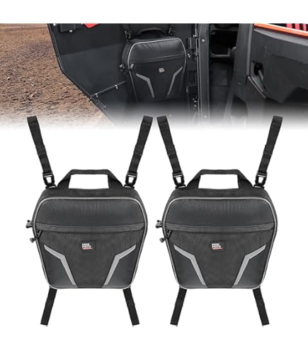 Front Door Bag With Knee Pad (Custom) For Polaris RZR 900 XC, S 900, Turbo S, XP 1000, XP Turbo | PRP Seats - View #3