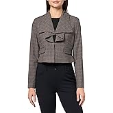 BCBG Women's Long Sleeve Foldover Open Front Suit Jacket