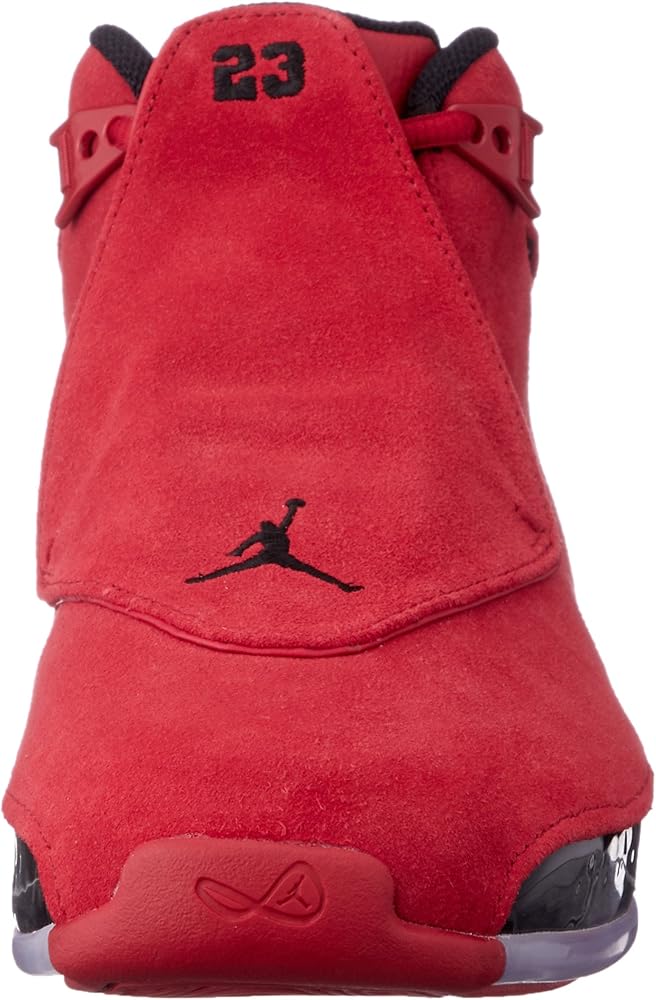 retro 18 red suede