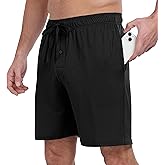 PrinStory Mens Pajama Shorts Soft Bottoms - Stretchy, Lightweight, Comfortable with Pockets