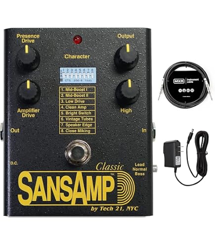 Amazon.com: Tech 21 SansAmp GT2 Tube Amp Emulator Pedal Bundle