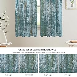 Batmerry Blue Wall Rust Blackout Curtains for
