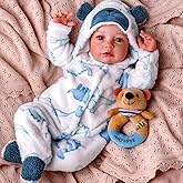 BABESIDE Lifelike Reborn Baby Dolls Boy, 20 Inch Realistic Doll for Boy Newborn Real Life Poseable Soft Vinyl and Cloth Body Baby Dolls with Clothes and Toy Gift for Kids Age 3+