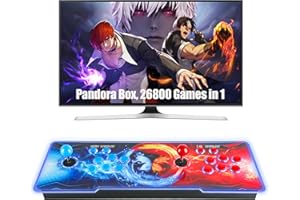 HHU Pandora Box Arcade Game Console 26800 Game Pre-Install,Retro Game Machine for TV PC Projector, Supports Up to 4 Players, Full HD Output,, Search, Save, Hide, Favorites List