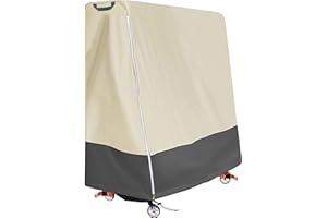 Aaaspark Indoor / Outdoor Premium Ping Pong Table Cover Waterproof Dustproof Sunscreen Heavy-Duty Folding Table Tennis Table 