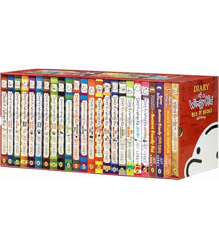 Amazon.com : A Library of Wimpy Kid 24 Books of Boxed Set