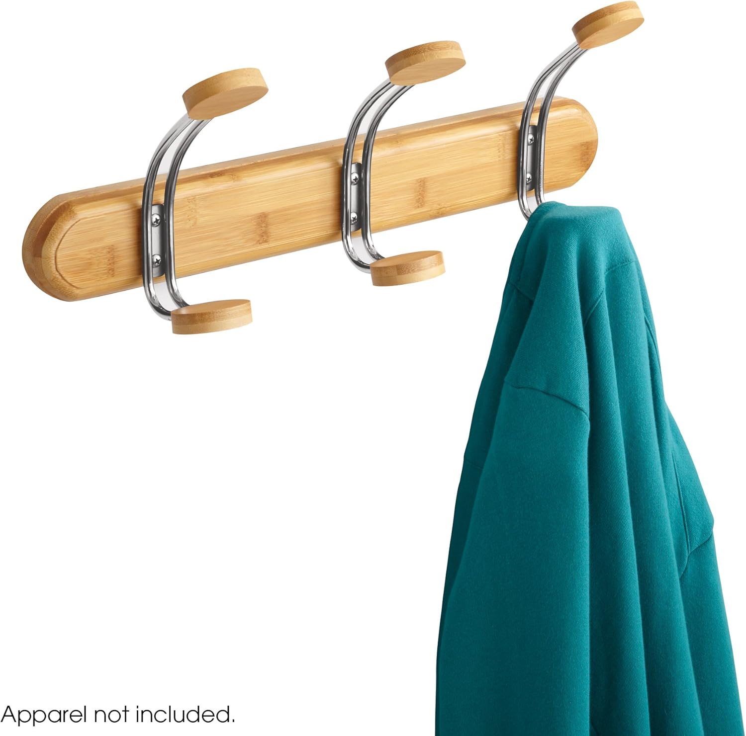 Safco Natural Bamboo Coat Rack with 3 Hook Amazon.co.uk Kitchen & Home
