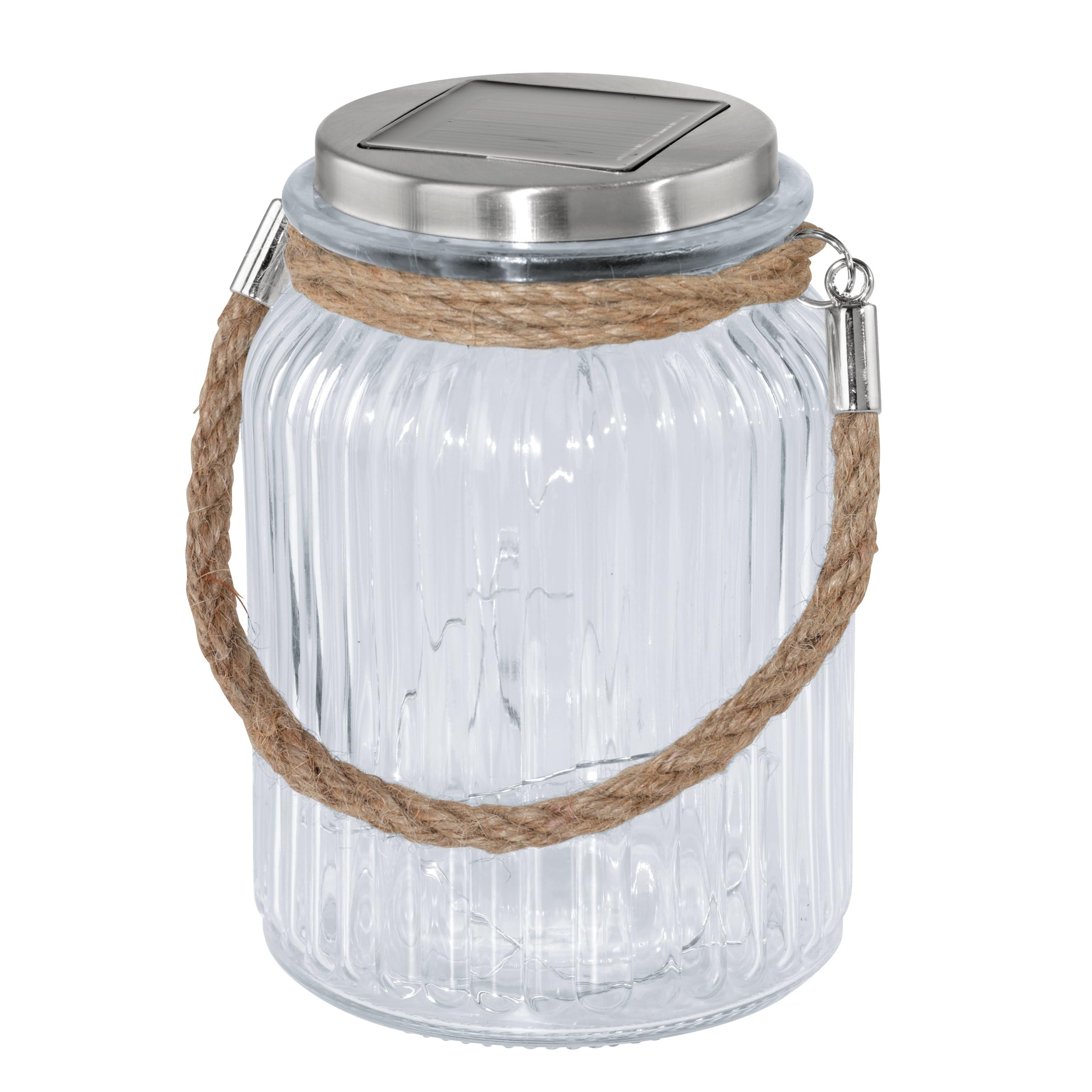 EGLO Solar Light for Outdoor Use Z_Solar, Outdoor Stainless Steel in Stainless Steel, Glass in Clear Cool White