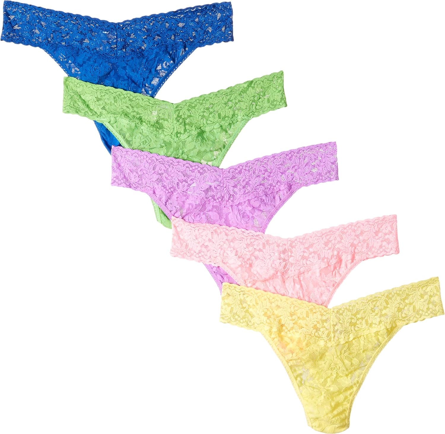 Hanky Panky Women S Petite Signature Lace Low Rise Thong 5 Pack
