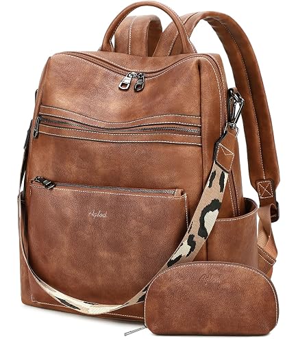 JEN & CO. Amelia Backpack Purse for Women Fashion Vegan Leather Ladies Travel Shoulder Bag with Guitar Strap, Black : Clothing, Shoes & Jewelry