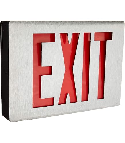 Lithonia Lighting LE S 1 R EL N SD LED Aluminum Emergency Exit