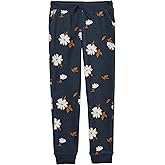 Osh Kosh Girls' Fleece Pull-On Pants, Navy, 7