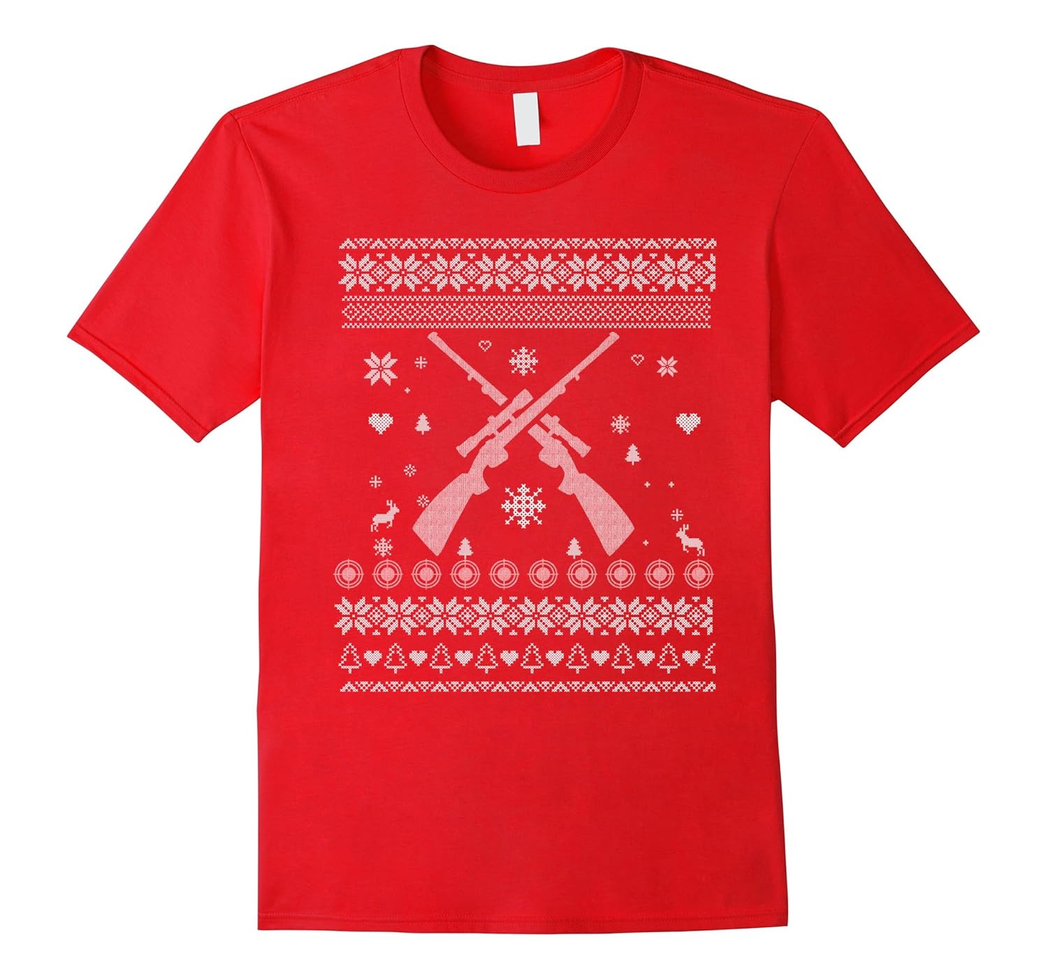 Hunting Rifle Cool Ugly Sweater T-Shirt Gift Christmas Xmas-ANZ