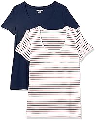 Amazon Essentials Women's Regular-Fit Short-Sleeve