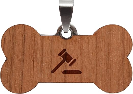 wooden dog tags
