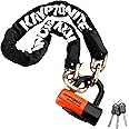Kryptonite New York 1213 Cinch Ring Bike Chain Lock, 4.2 Feet Long Heavy Duty Anti-Theft Sold Secure Gold Bicycle Chain Lock