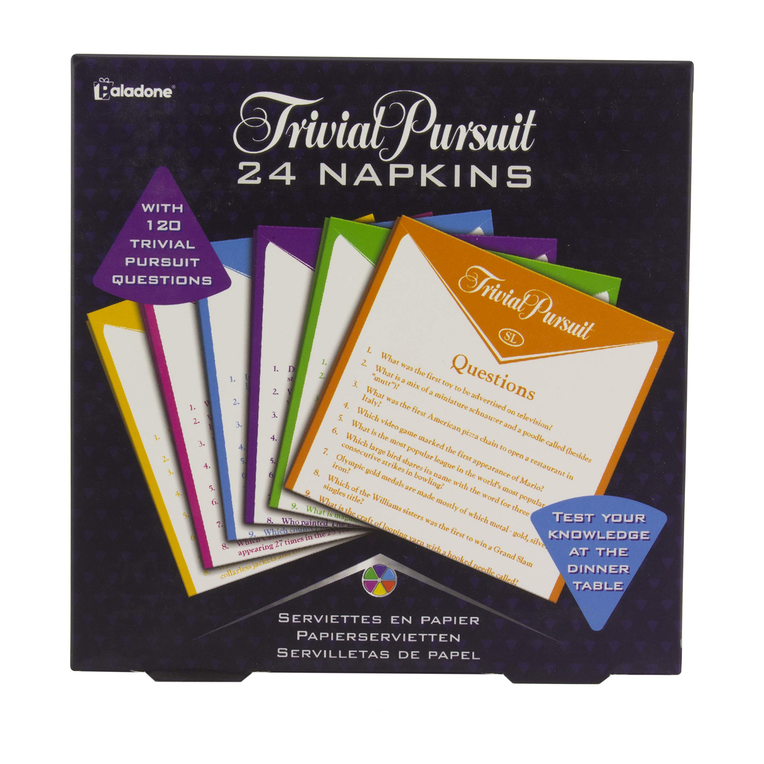 Trivial Pursuit Napkins - Set of 24 Napkins with Trivia Questions