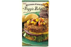 TRADER JOE'S GROCERY Trader Joe's Quinoa Cowboy Veggie Burgers w/ Black Beans & Roasted Corn (6 Pack)