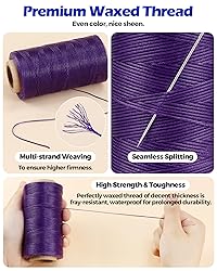 Leather Upholstery Sewing Waxed Thread: PLANTIONAL