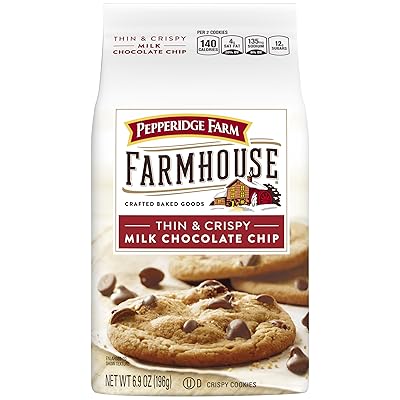 Pepperidge Farm Farmhouse Thin and Crispy Cookies Milk Chocolate Chip 6.9 Ounce
