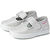 Cienta Kids Shoes 50013 – Ideal for Infants, Toddlers, and Little Kids – Textile Fabrication – Round Toe Silver Sparkle 25 (US 8 Toddler) M