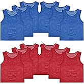PEASUG Pinnies, Soccer Pinnies, Mesh Practice Jersey Scrimmage Vest Team Soccer Pennies for Sports Adult/Youth Kids