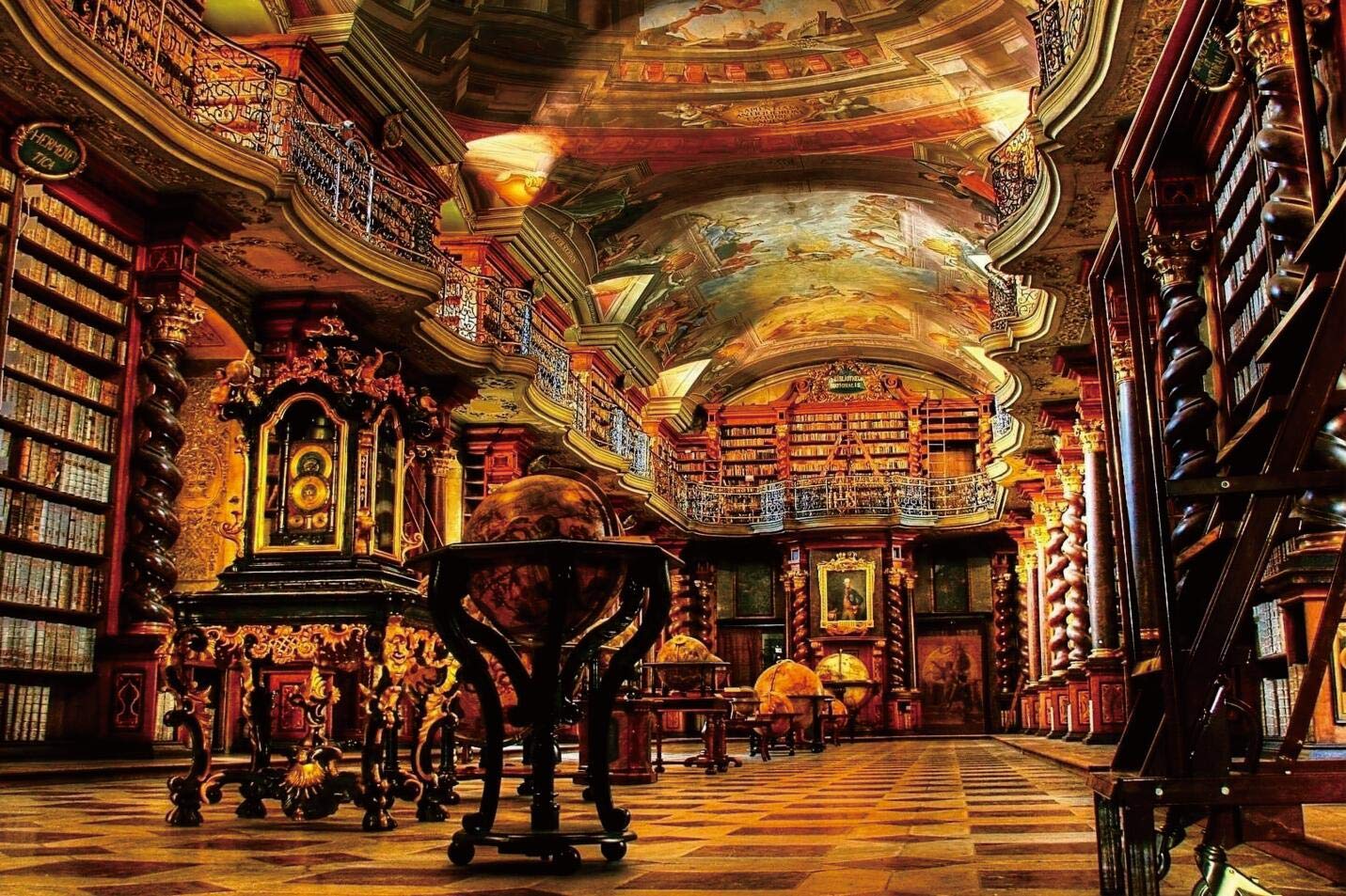 Ingooood- Jigsaw Puzzle- Fantasy Series-Classical Library- 1000 Pieces for Adult