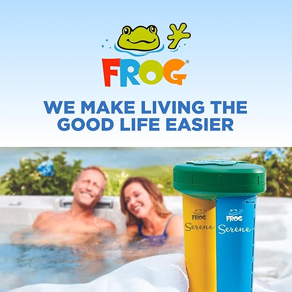 FROG SERENE REPLACEMENT MINERAL CARTRIDGES FOR USE WITH HOT TUB FROG SERENE FLOATING SANITIZING SYSTEM – PREFILLED FOR QUICK & EASY HOT TUB MAINTENANCE