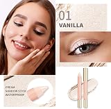 Oulac Glitter Eyeshadow Pencil 01 Vanilla Shimmer Cream Long Lasting Waterproof view 2