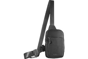 Mini Sling Bag Crossbody Fanny Pack Men & Women - Switchable Strap, RFID Blocking, Water-Repellent, Hidden Pocket