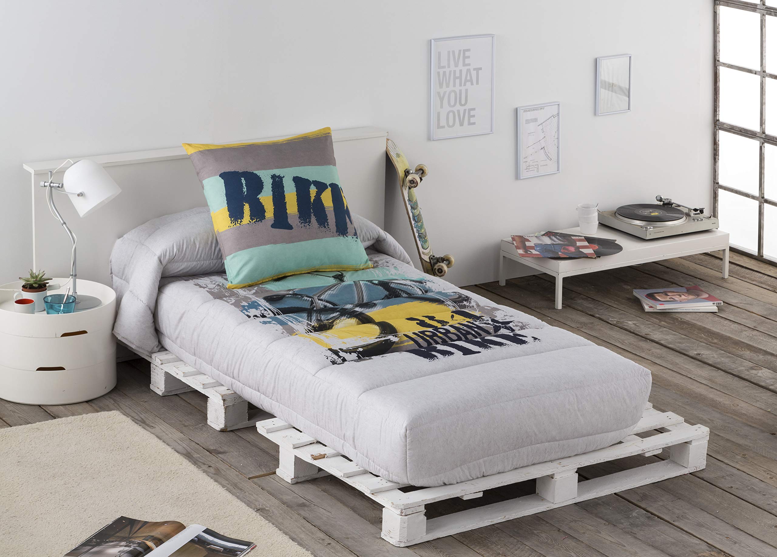 JVR Bike Adjustable Duvet Cotton Plain Cama 180 cm