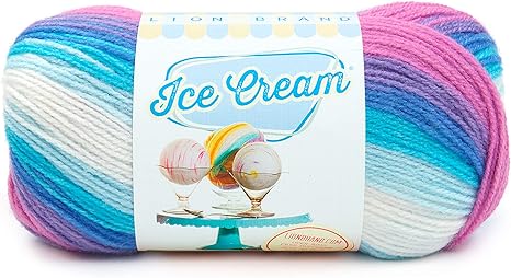 Amazon Com Lion Brand Yarn 923 215 Ice Cream Yarn One Size Moon Mist