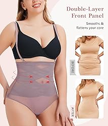 WANFISTO Tummy Control Shapewear for Women - Butt