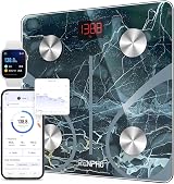 RENPHO Weighing Scales Smart Body Fat Scale Bluetooth Marble Elis 1