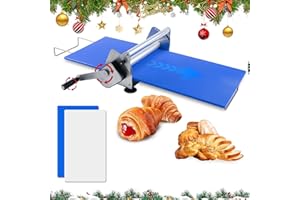 ATDSETR Folding Dough Rolling Machine，Manual Dough Sheeter ，Compact Dough Sheeter Machine For Bakery Pizza，Dough Machine With Adjustable Thickness, Stainless Steel（2 Rolling Boards）