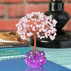 YATSKIA Rose Quartz Chakra Tree, Feng Shui