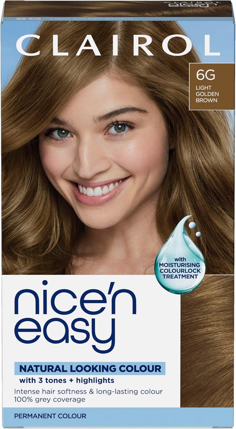 Clairol Nice'n Easy Crème Hair Dye 6G Light Golden Brown 1 Count