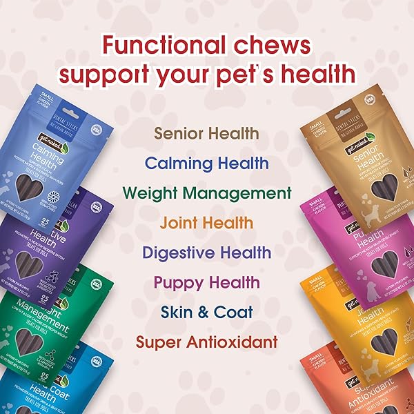 GET NAKED GRAIN FREE 1 POUCH 6.2 OZ PUPPY HEALTH DENTAL CHEW STICKS, SMALL