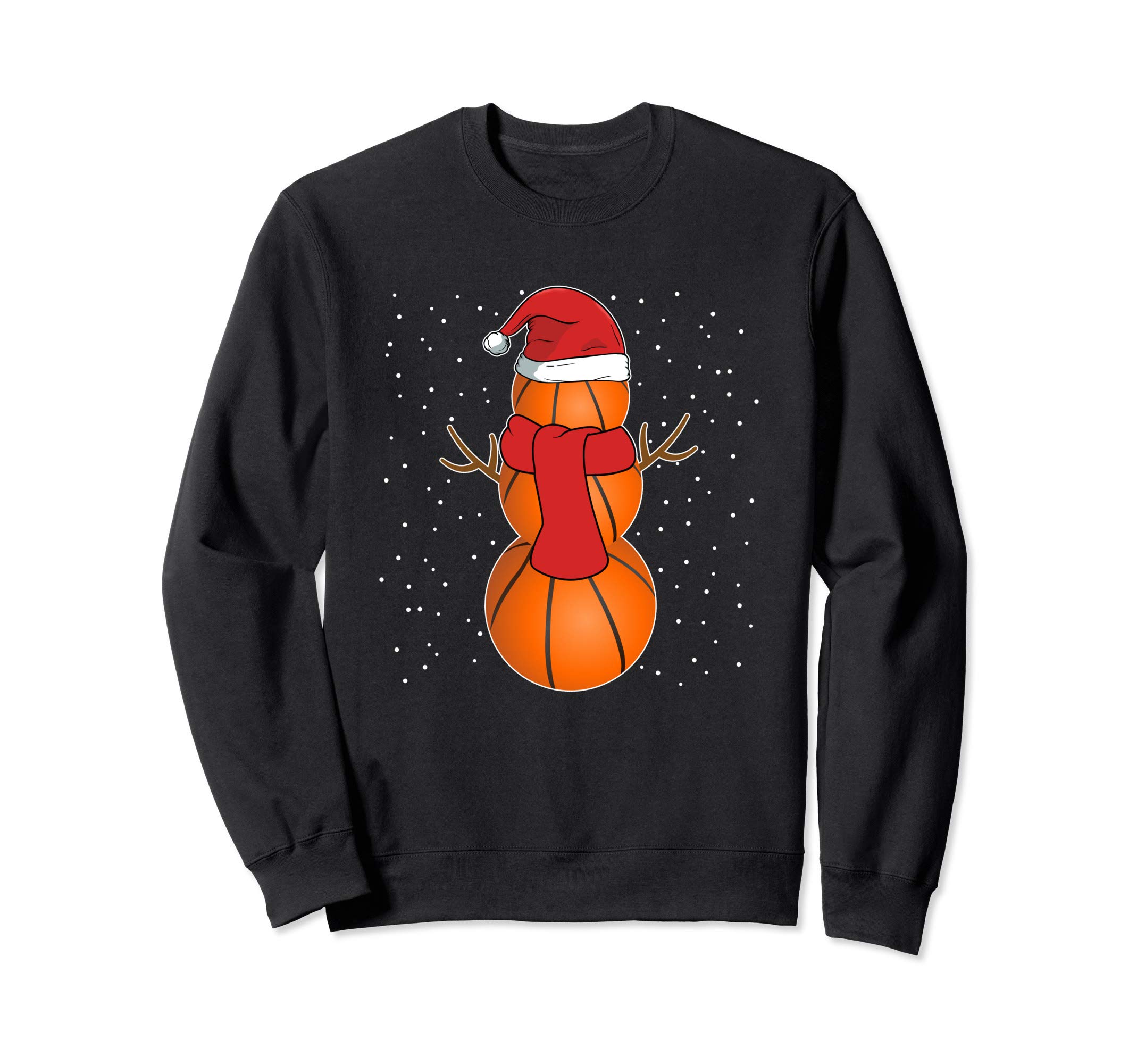 Basketball Christmas Presents Funny Basketball Snowman Gifts Sweatshirt