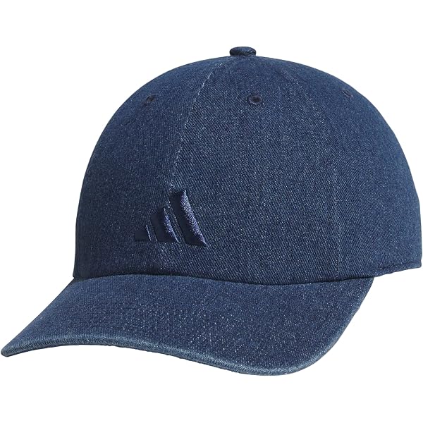 Adidas Womens Medium Blue Denim Saturday Baseball Adjustable Cotton Athletic Hat Women main image 4