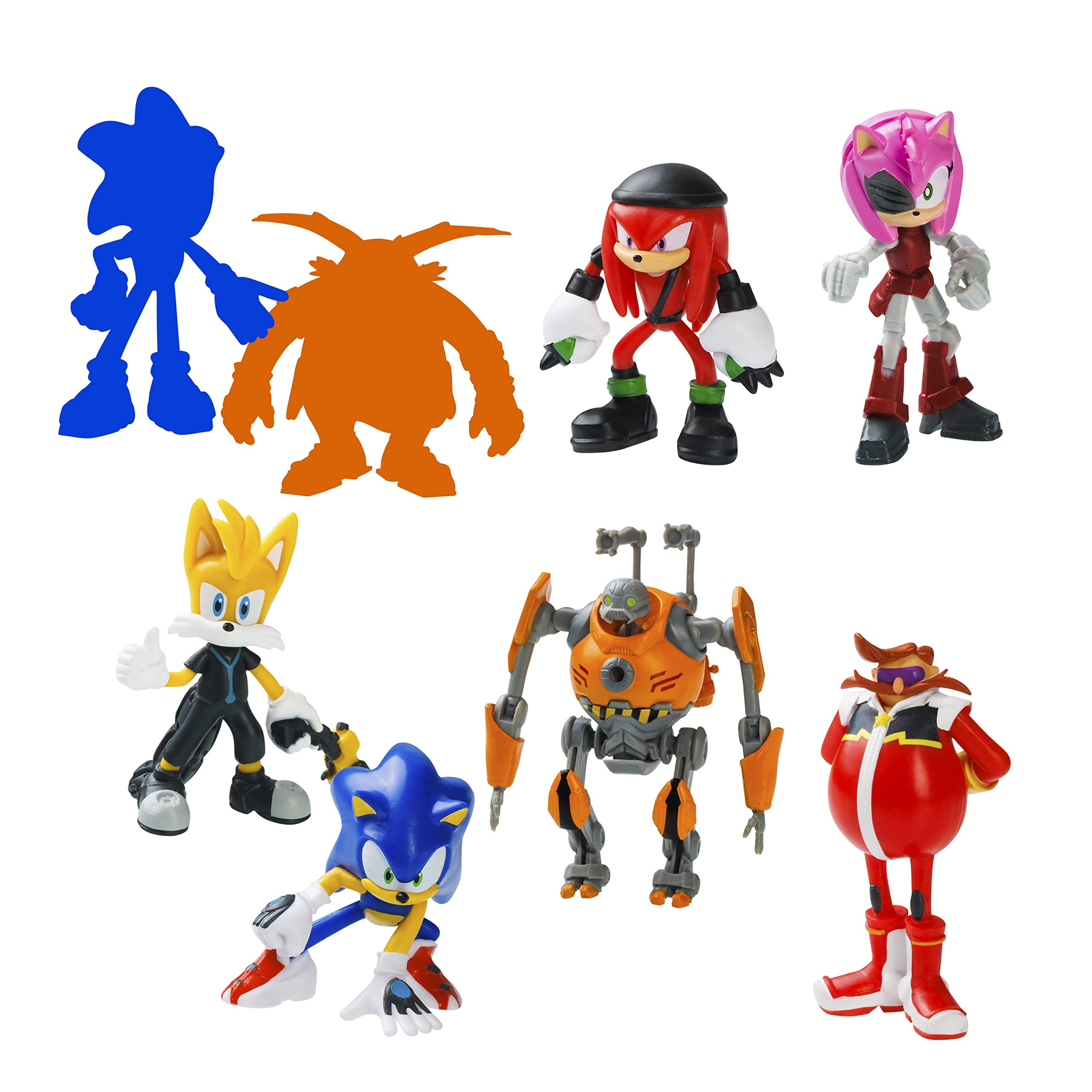 Bizak Sonic Figure Pack of 8 6.5 cm Tall Figures in Deluxe Box Including 2 Exclusive Surprise Figures Assortment 2 (64112004-2)